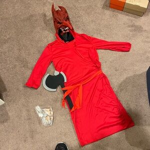 Red Devil mask and  Costume